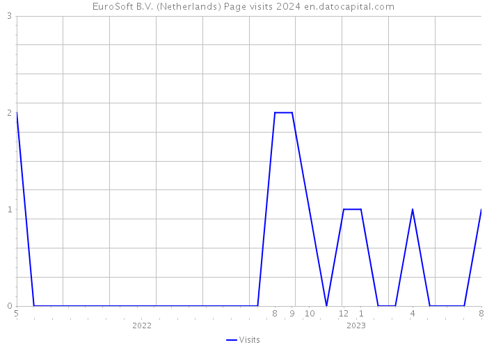 EuroSoft B.V. (Netherlands) Page visits 2024 