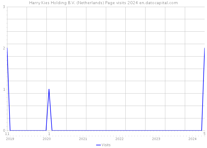 Harry Kies Holding B.V. (Netherlands) Page visits 2024 