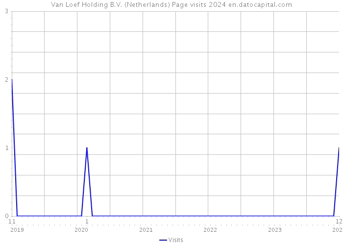 Van Loef Holding B.V. (Netherlands) Page visits 2024 