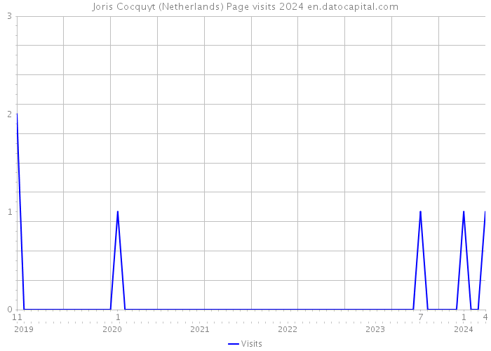Joris Cocquyt (Netherlands) Page visits 2024 