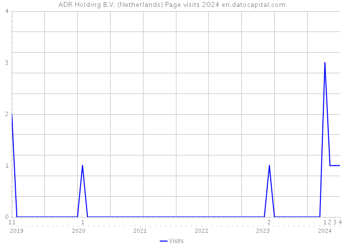 ADR Holding B.V. (Netherlands) Page visits 2024 