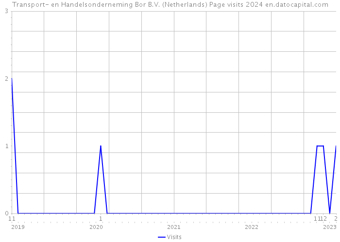 Transport- en Handelsonderneming Bor B.V. (Netherlands) Page visits 2024 