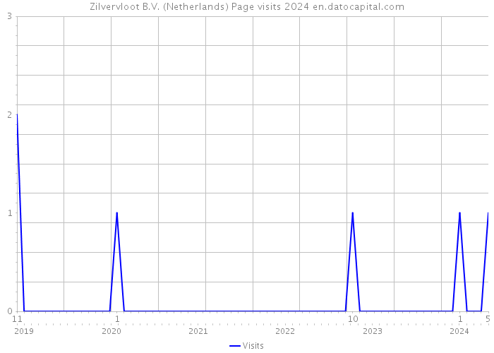 Zilvervloot B.V. (Netherlands) Page visits 2024 