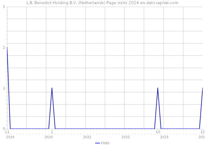 L.B. Benedict Holding B.V. (Netherlands) Page visits 2024 