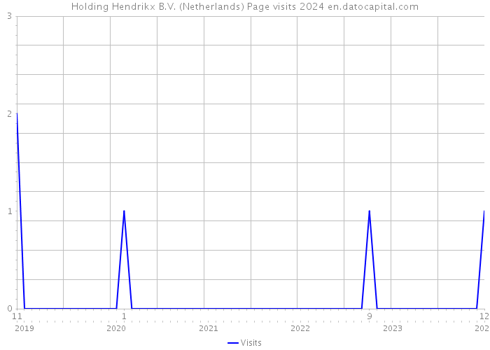 Holding Hendrikx B.V. (Netherlands) Page visits 2024 