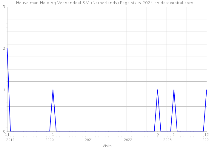 Heuvelman Holding Veenendaal B.V. (Netherlands) Page visits 2024 