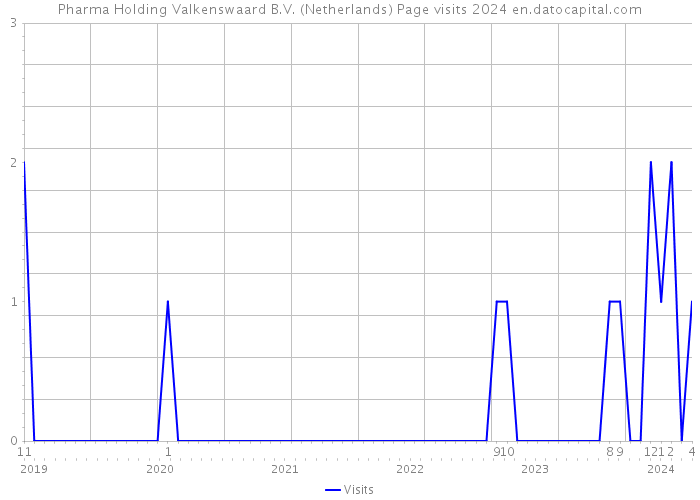 Pharma Holding Valkenswaard B.V. (Netherlands) Page visits 2024 
