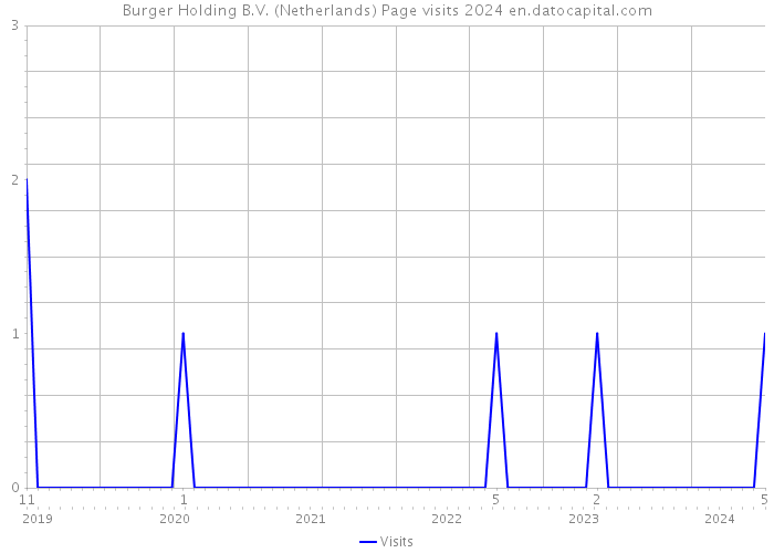 Burger Holding B.V. (Netherlands) Page visits 2024 