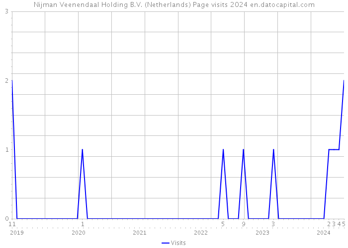 Nijman Veenendaal Holding B.V. (Netherlands) Page visits 2024 