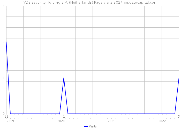 VDS Security Holding B.V. (Netherlands) Page visits 2024 