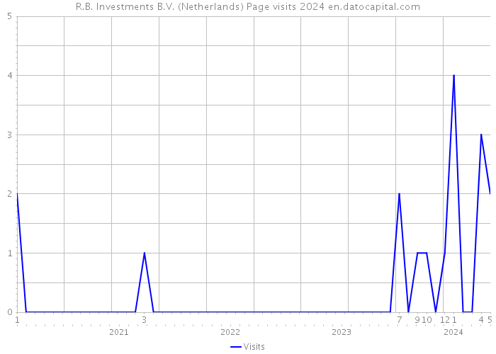 R.B. Investments B.V. (Netherlands) Page visits 2024 