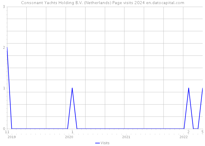 Consonant Yachts Holding B.V. (Netherlands) Page visits 2024 