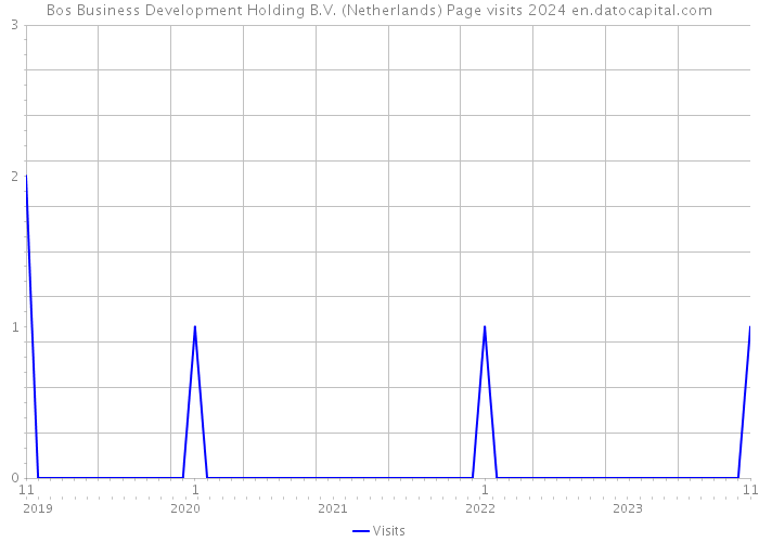 Bos Business Development Holding B.V. (Netherlands) Page visits 2024 