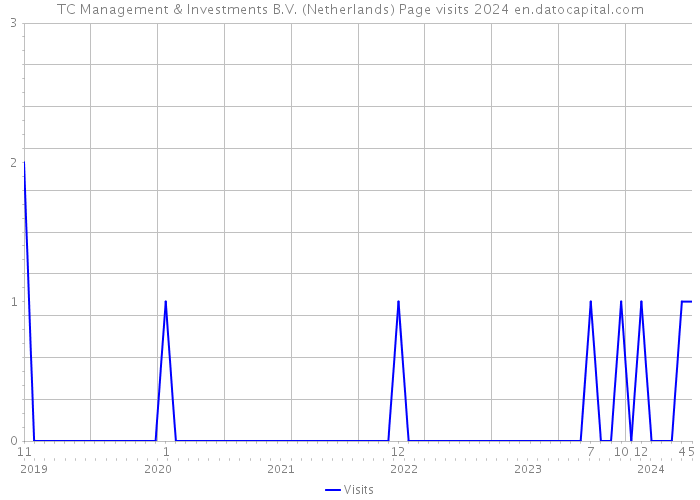 TC Management & Investments B.V. (Netherlands) Page visits 2024 