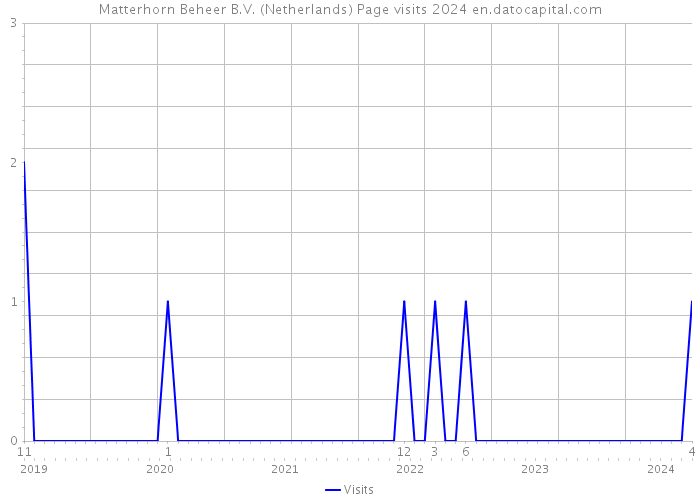 Matterhorn Beheer B.V. (Netherlands) Page visits 2024 
