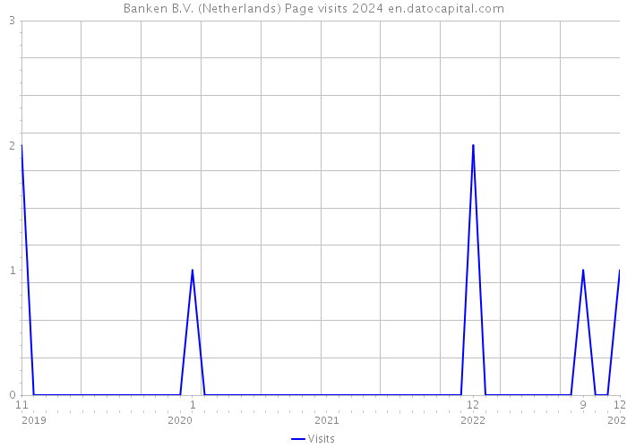 Banken B.V. (Netherlands) Page visits 2024 