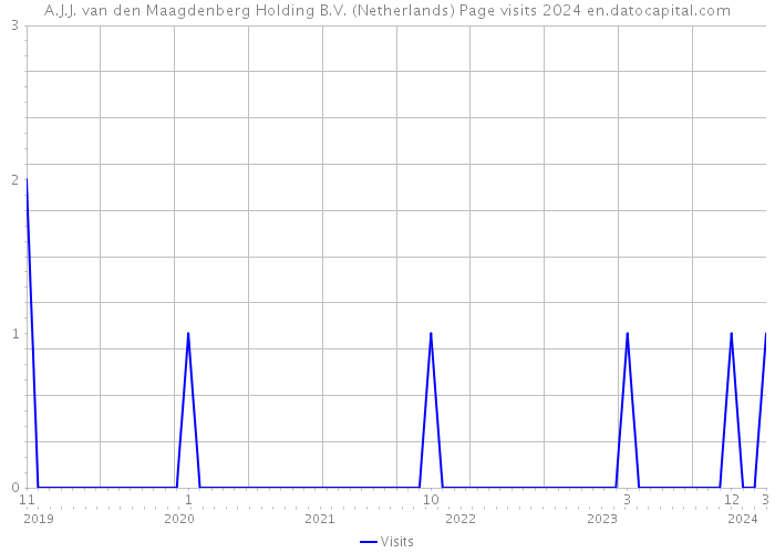 A.J.J. van den Maagdenberg Holding B.V. (Netherlands) Page visits 2024 