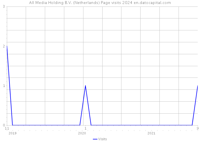 All Media Holding B.V. (Netherlands) Page visits 2024 