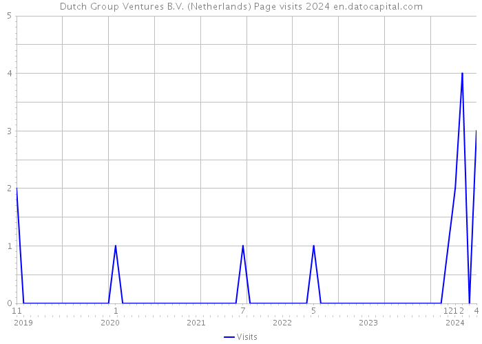 Dutch Group Ventures B.V. (Netherlands) Page visits 2024 