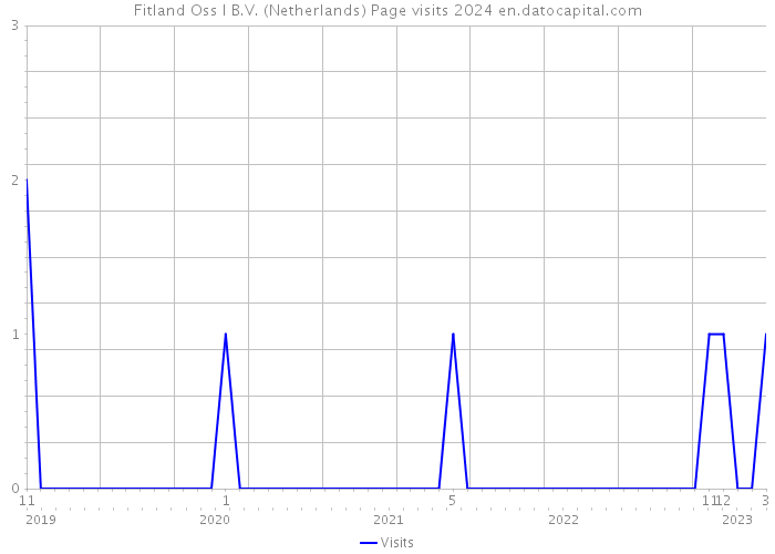 Fitland Oss I B.V. (Netherlands) Page visits 2024 