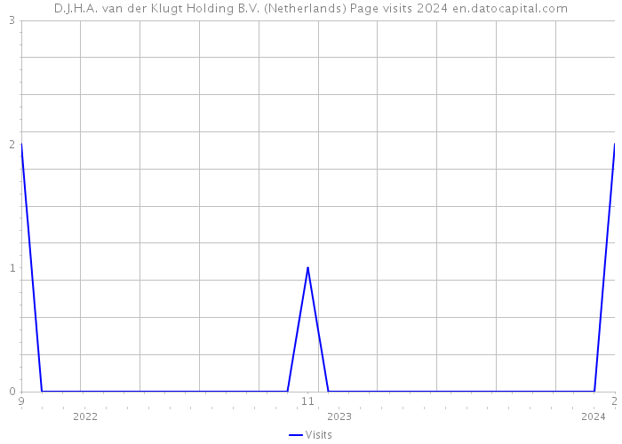 D.J.H.A. van der Klugt Holding B.V. (Netherlands) Page visits 2024 