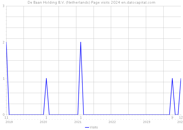 De Baan Holding B.V. (Netherlands) Page visits 2024 