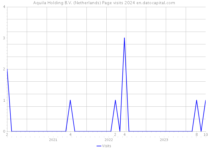 Aquila Holding B.V. (Netherlands) Page visits 2024 