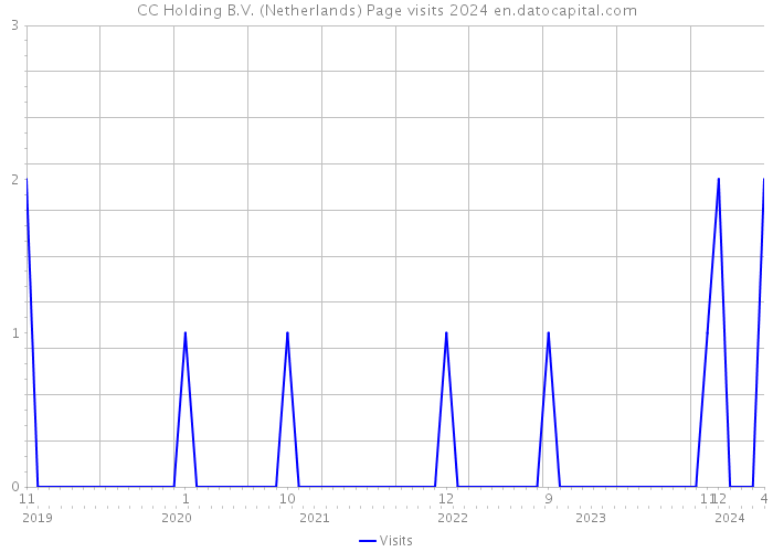 CC Holding B.V. (Netherlands) Page visits 2024 