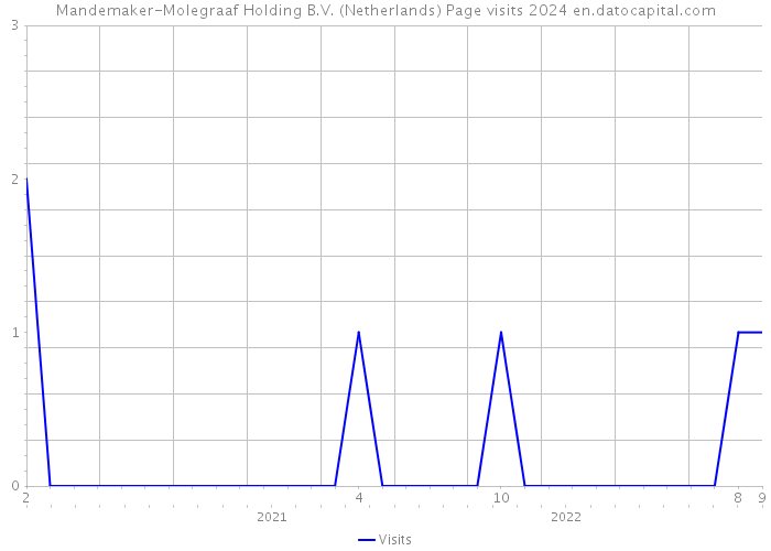 Mandemaker-Molegraaf Holding B.V. (Netherlands) Page visits 2024 