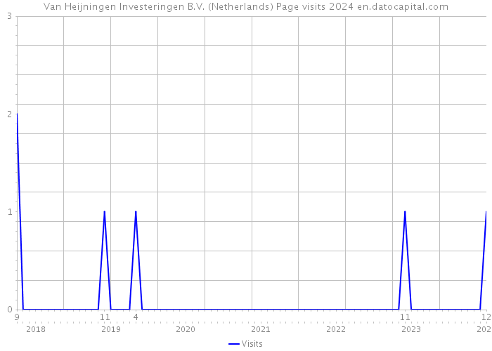Van Heijningen Investeringen B.V. (Netherlands) Page visits 2024 