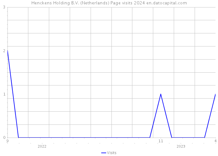 Henckens Holding B.V. (Netherlands) Page visits 2024 