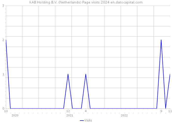 KAB Holding B.V. (Netherlands) Page visits 2024 