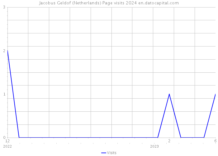 Jacobus Geldof (Netherlands) Page visits 2024 