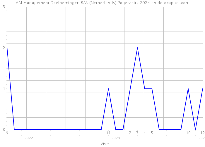 AM Management Deelnemingen B.V. (Netherlands) Page visits 2024 