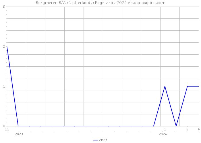 Borgmeren B.V. (Netherlands) Page visits 2024 