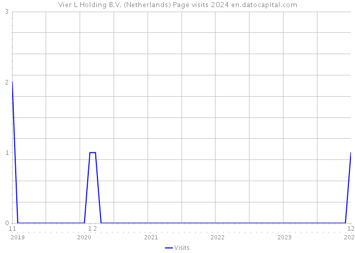Vier L Holding B.V. (Netherlands) Page visits 2024 