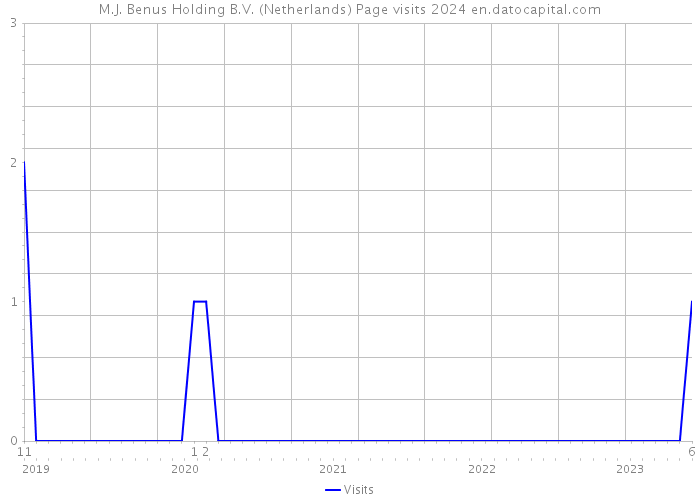 M.J. Benus Holding B.V. (Netherlands) Page visits 2024 