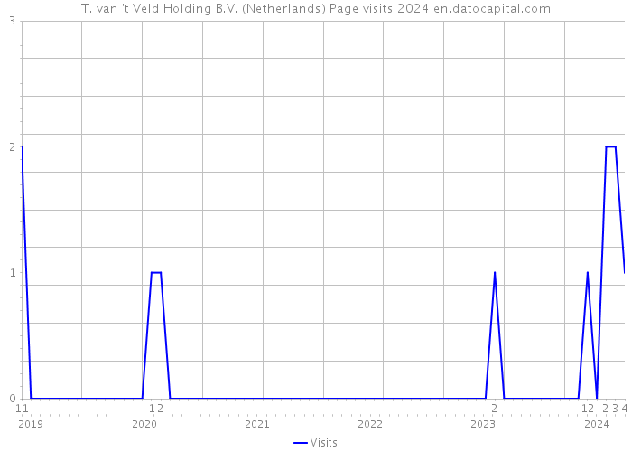 T. van 't Veld Holding B.V. (Netherlands) Page visits 2024 