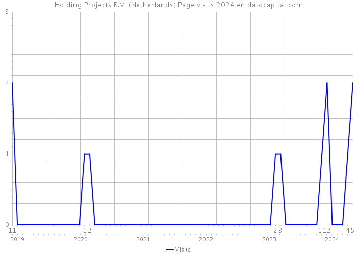 Holding Projects B.V. (Netherlands) Page visits 2024 