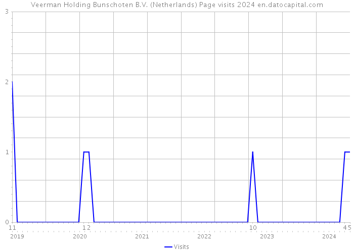 Veerman Holding Bunschoten B.V. (Netherlands) Page visits 2024 