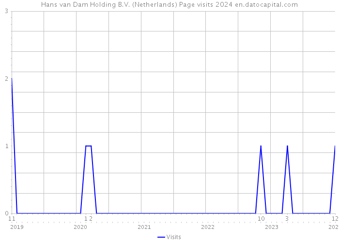 Hans van Dam Holding B.V. (Netherlands) Page visits 2024 