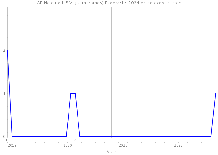 OP Holding II B.V. (Netherlands) Page visits 2024 