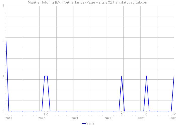 Mantje Holding B.V. (Netherlands) Page visits 2024 