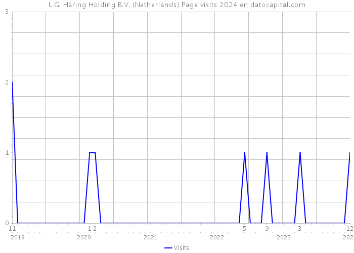 L.G. Haring Holding B.V. (Netherlands) Page visits 2024 