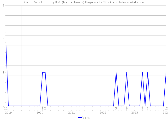 Gebr. Vos Holding B.V. (Netherlands) Page visits 2024 