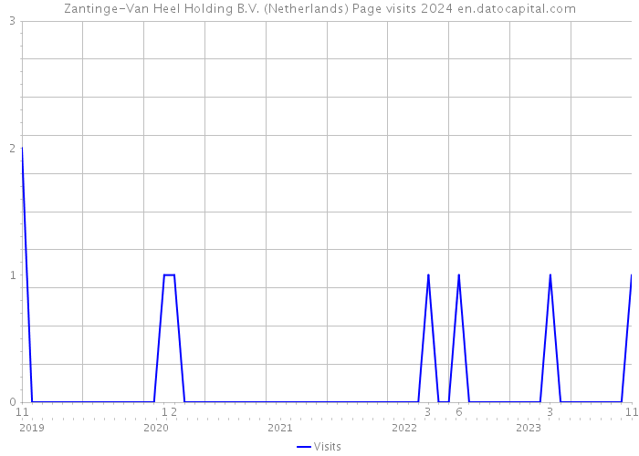 Zantinge-Van Heel Holding B.V. (Netherlands) Page visits 2024 