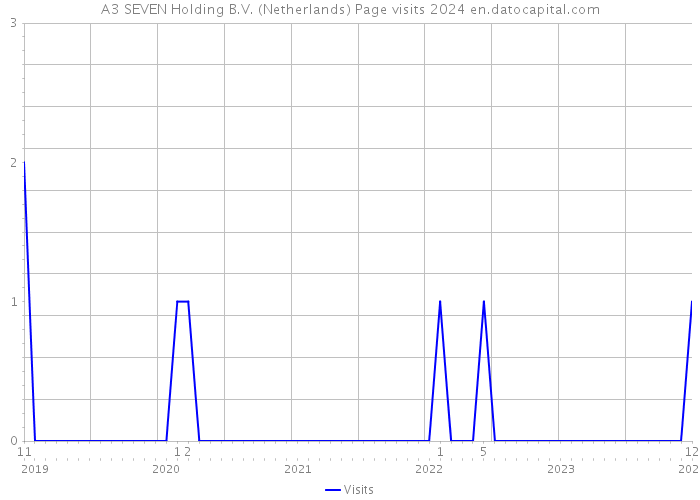 A3 SEVEN Holding B.V. (Netherlands) Page visits 2024 
