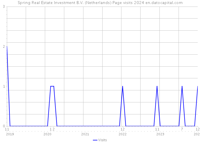Spring Real Estate Investment B.V. (Netherlands) Page visits 2024 