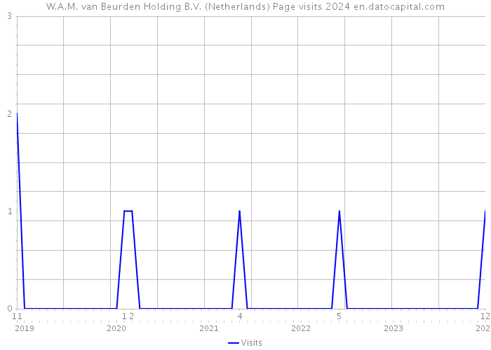 W.A.M. van Beurden Holding B.V. (Netherlands) Page visits 2024 