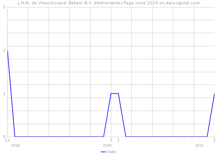 L.H.M. de Vleeschouwer Beheer B.V. (Netherlands) Page visits 2024 